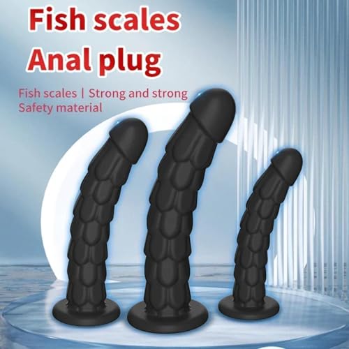 Godemichet anal Dragon avec texture écailles et base compatible machine à sexe - 4