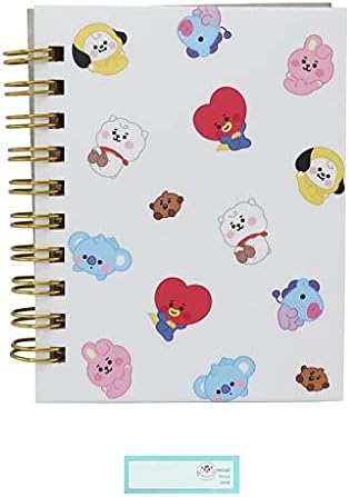 Amazon Bts メモ帳 ミニ リング 防弾少年団 Mix Line Friends 当店オリジナルロゴ入り名前シール 2点セット メモ帳 名前シール メモ帳 文房具 オフィス用品