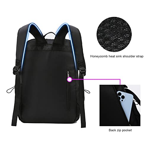 Bslemon Laptop Backpack Mens Womens, Waterproof Business Work Backpack with USB Charging Port, Lightweight 15.6 Inch Computer Rucksack for Travel College High School Gifts Daypack - Image 8