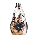 Utilisation multifonctionnelle : notre sac à dos de poitrine pour les amoureux des chiens de berger allemand peut être utilisé comme sac à dos décontracté, sac de sport, sac de yoga, sac de travail, sac de voyage, sac de plage et sac de rangement ; idéal pour le shopping, les voyages, le sport, le yoga, la randonnée, l'escalade et d'autres occasions.
