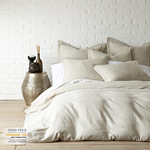 Levtex Home Washed 100% Linen Full/Queen Duvet Cover