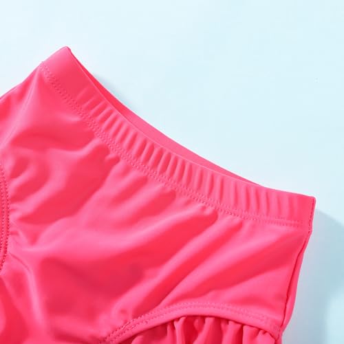 Image of Baby Swimsuit Girl Two Piece Bathing Suit Toddler Girls Summer Beach Ruffle Tankini Swimwear 1-7Y