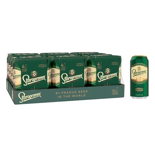 Staropramen Premium Czech Style Pilsner Lager 24 x 440 ml (Cans)