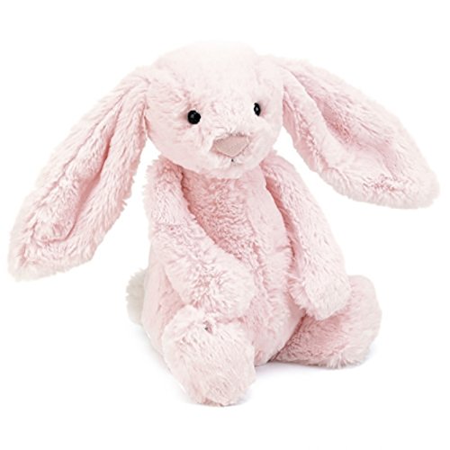 Jellycat Bashful Pink Bunny Stuffed Animal, Medium thumbnail 4