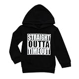 Starxin Toddler Newborn Baby Boys Girls Fashion Hooded Sweatshirts Infant Letter Blouse Hoodies Tops (Black, 3T(2~3years))