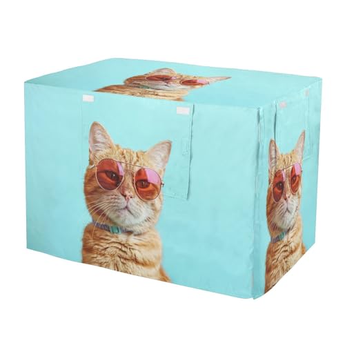 Housse de cage pour chien grand format imperméable avec filet - 2