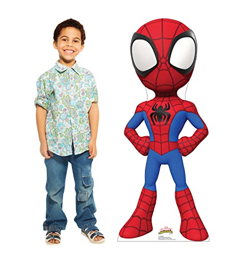 image for Cardboard People Spidey Life Size Cardboard Cutout Standup - Marvel's 