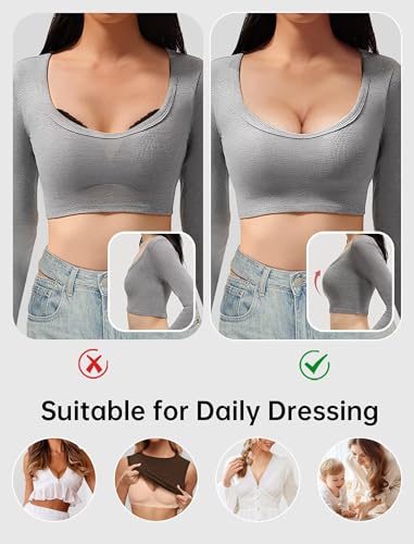 Image of Vertvie Jelly Wireless Bras for Women Push Up Plunge Seamless T-Shirt Bras No Underwire Supportive Full Coverage Bralettes
