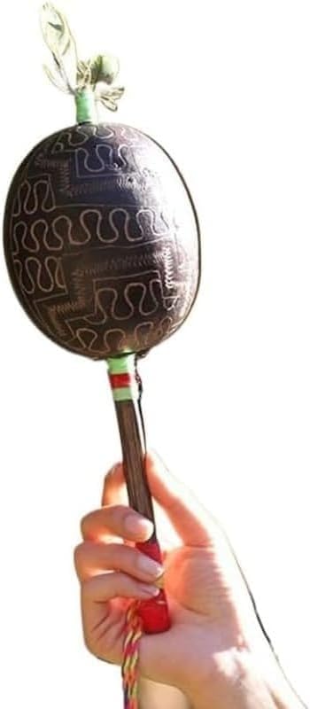 Wooden Maracas Shaker Percussion Instrument Natural Wood Handheld Rhythm Shaker Sand Filled Maracas for Music Practice Performance Meditation Yoga Relaxation Acoustic Use