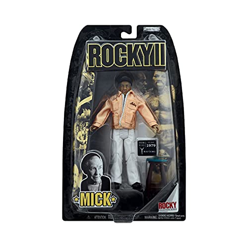 Rocky Collector Series - Rocky 2 - Mick Goldmill - Rocky's Trainer Figure - Burgess Meredith - Limited Edition - Mint - Collectible - (F)
