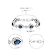 EVER FAITH Wedding Bridal Bracelets for Brides Bridesmaids, Blue Cubic Zirconia September Birthstone Teardrop Tennis Braceletss for Women Jewelry