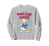 Disney Mickey And Friends Donald Duck Sketches Sweatshirt Small