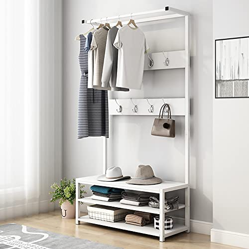 Garderobe Garderobe mit Schuhbank, 3-in-1-Eingangsbereich, Flurbaum mit...