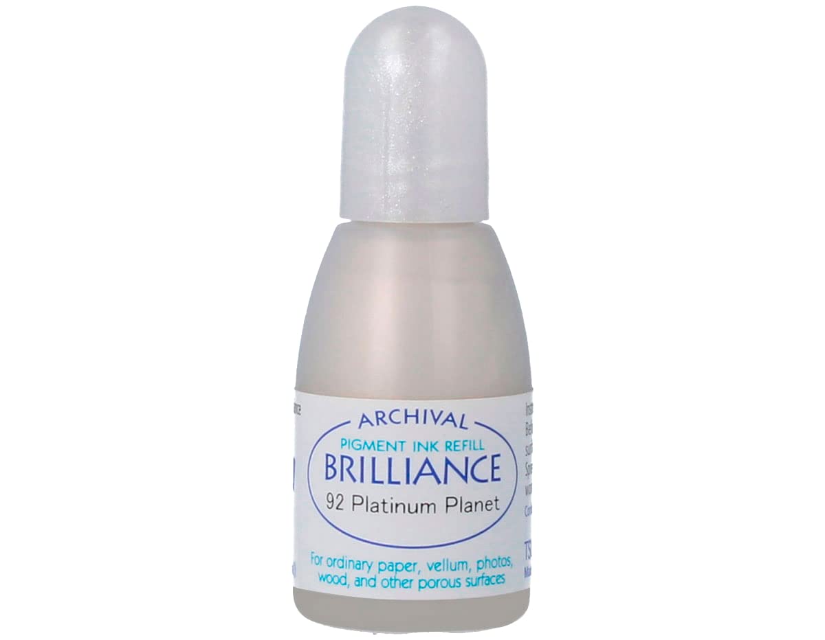 Tsukineko Platinum Planet Brilliance Refill Inks Re-Inker,