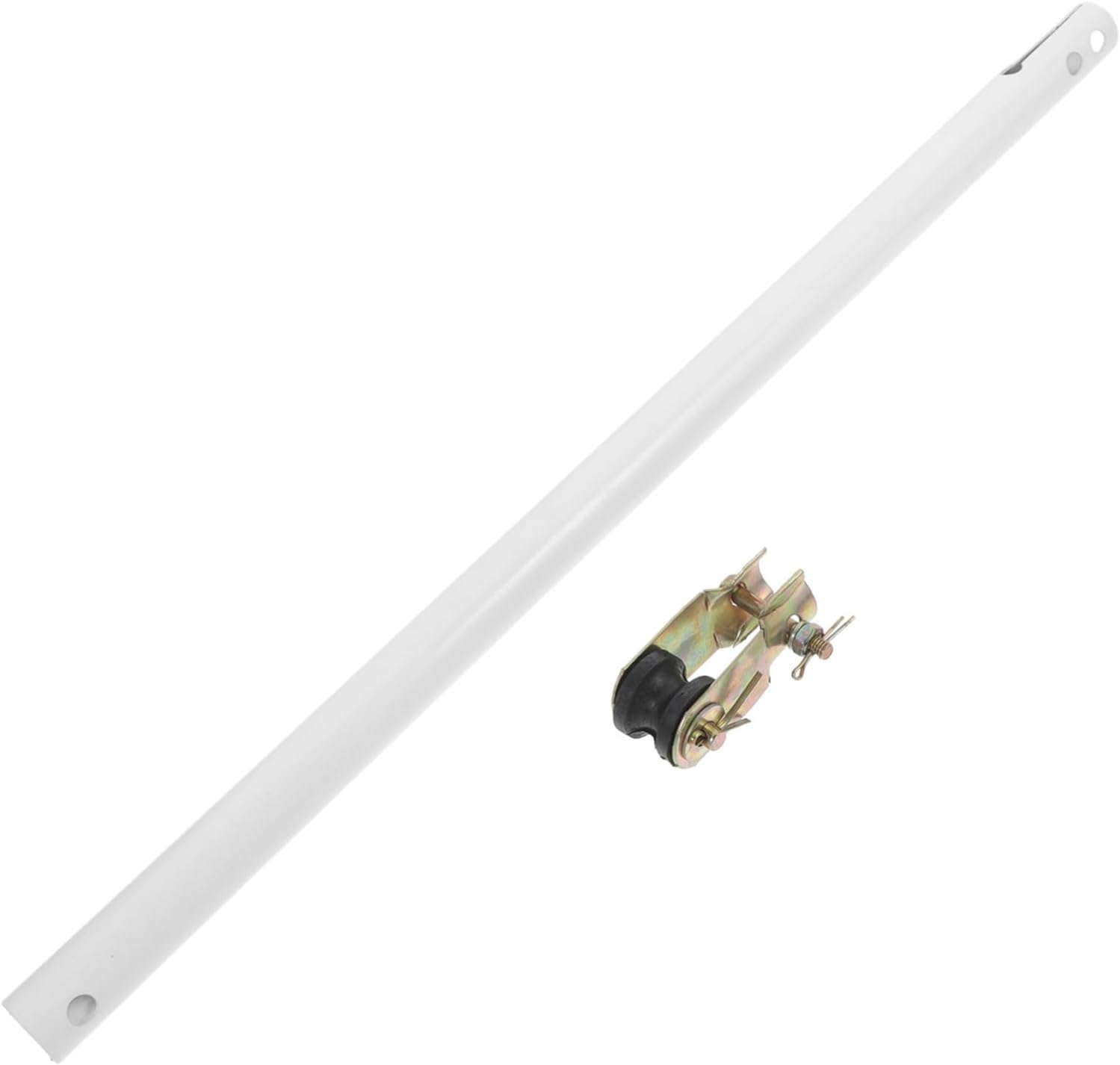 Mikikit 3sets Ceiling Fan Extension Rod Downrod Double Connection Fit for Ceiling Fans and Air Conditioning Units for Home and Commercial Use
