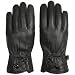 Reed Men's Genuine Leather Warm Lined Driving Gloves (L, BLACK)
