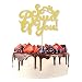 1 confezione da 1 topper per torta So Proud of You con glitter oro 2021, decorazioni per torta di laurea 2021