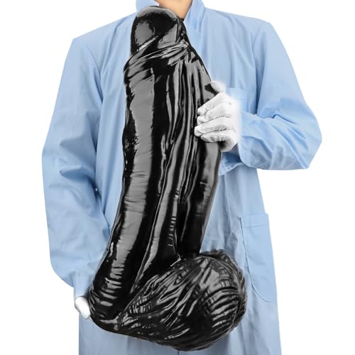 Lmgoc 59cm Extra Großer Riesiger Realistischer Dildo XXXL Fantasy Dildo für G-Punkt Stimulation, Riesen Dildo Big Black Cock mit Saugnapf AnalDildo Sexspielzeug für Paare Frauen Gay