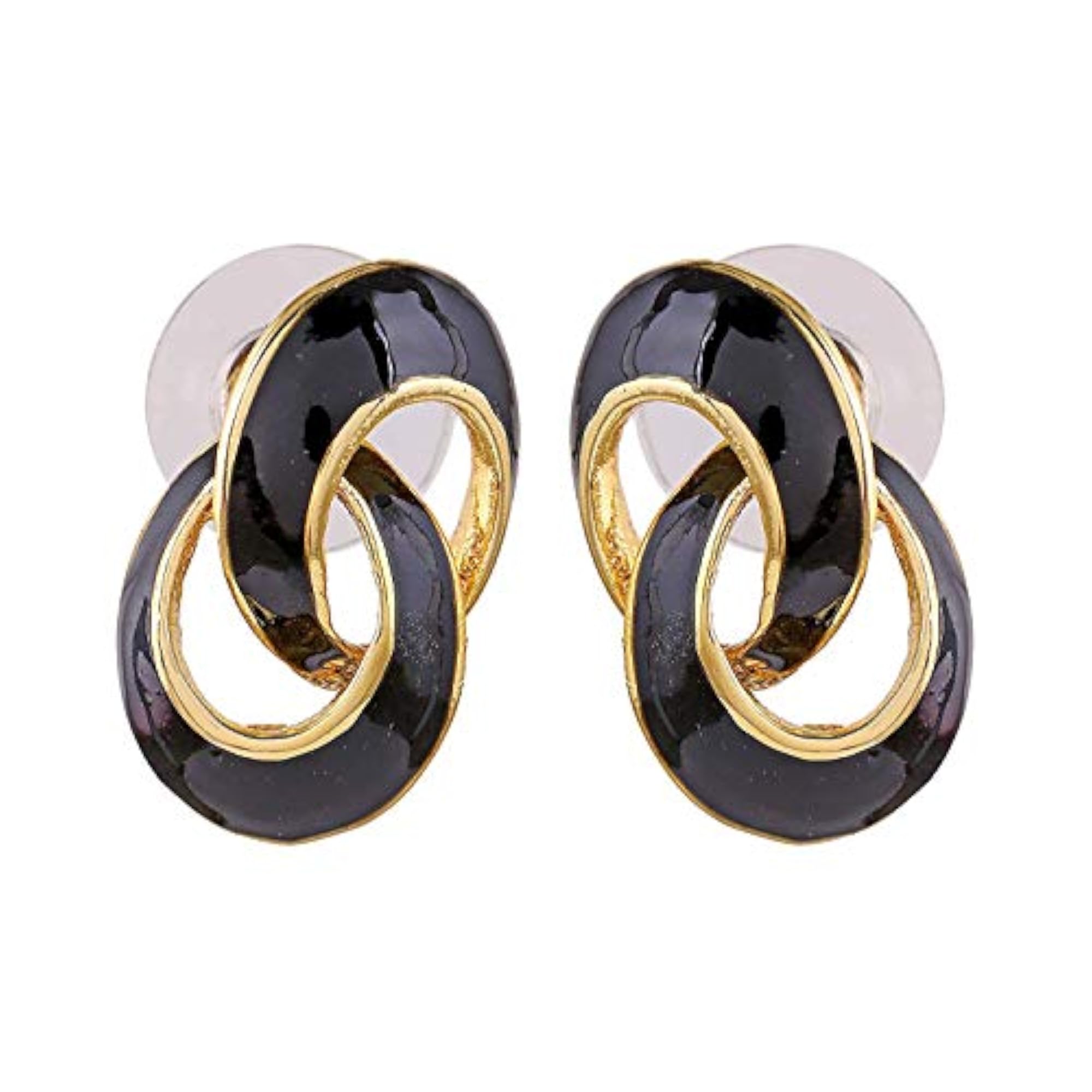 Black & Red Valentine's Day Earrings Combo for Girls