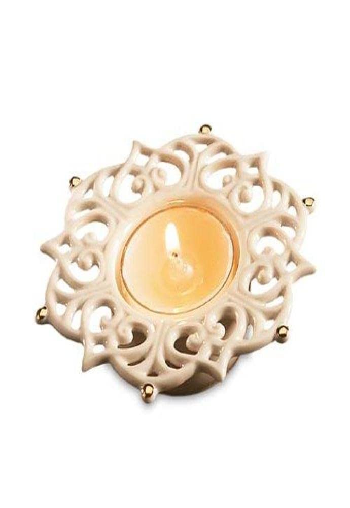 Photophore en verre Lenox Snow Lights Sparkle contre la grisaille hivernale