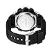 Gosasa Fashion Multifunction Watch for Men Big Dial Outdoor Sport Men's Digital Watches Date Casual Male Wristwatch Waterproof LED Back Light (White Black)