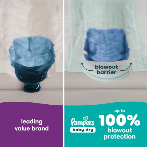 Pampers Baby Dry Ultra Cushiony Diapers, Size 6 (23-44 lbs), 64 Count, Up to 100% Leakproof (Packaging May Vary) - image 5