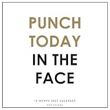 Graphique Punch Today in the Face 2027 Wall Calendar | 12” x 12” | Thick Paper | Home & Office Organizer | Large Monthly Grid | 3 Languages & Marked Holidays | 4 Month Preview Page for 2028