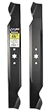MaxPower 561544B 2-Blade Set for 46 Inch Cut MTD/Cub Cadet/Troy-Bilt Replaces 942-04244, 942-04290, 94204244A, 742-04290, 742-04244, Black