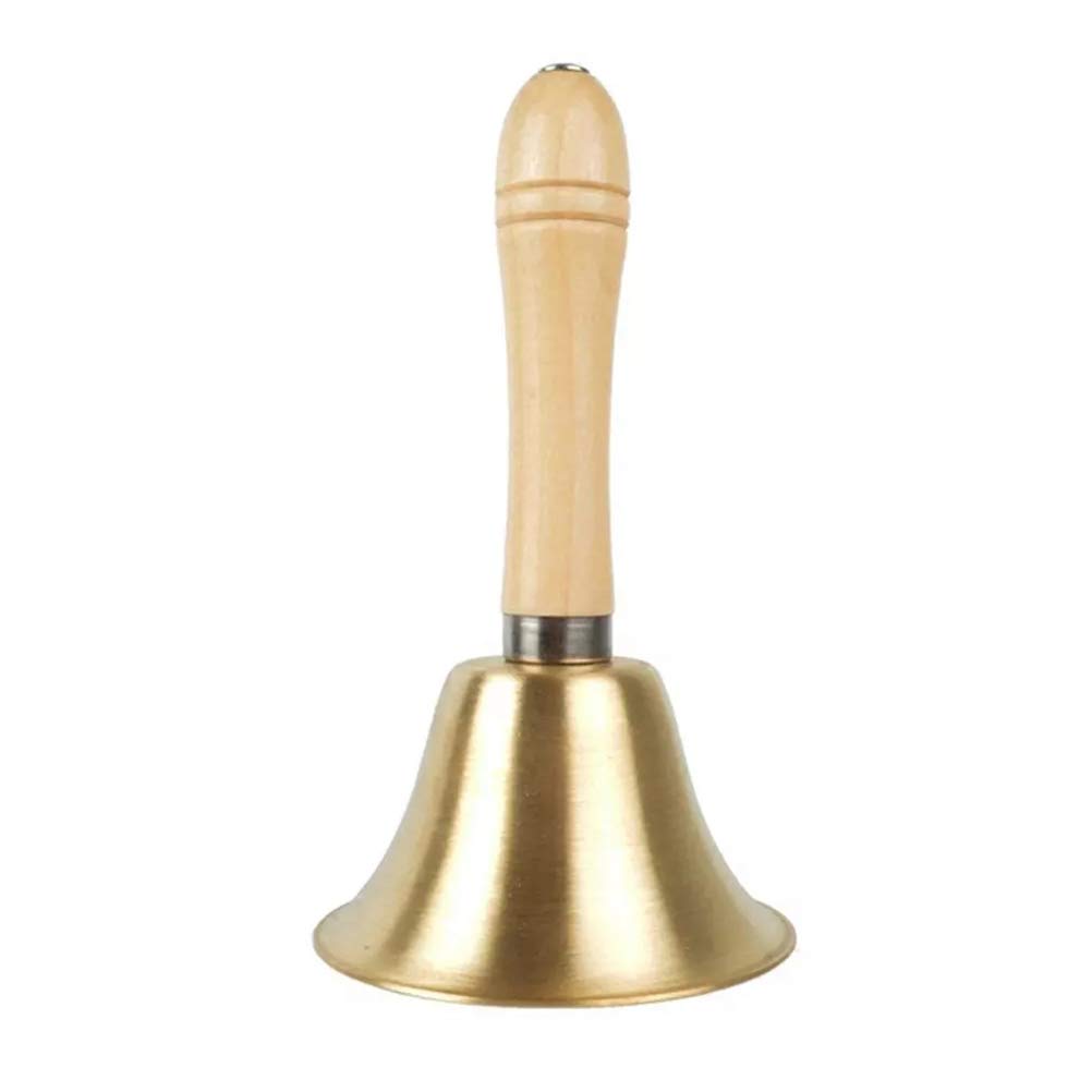 Tiardey Handglocke 4,4 Zoll Aus Metall - Klassische Rufglocke Für Hotel & Haushalt