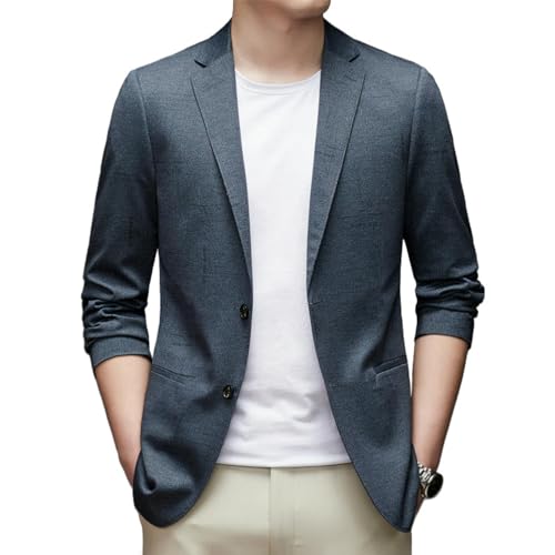 Blazer décontracté homme coupe ajustée veste automne mode masculine