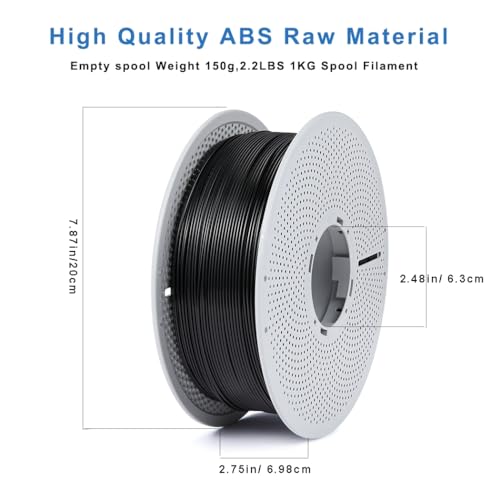 Likesilk ABS BLACK 1KG Filament 1.75Mm, Abs 3D Printer Filament 1.75Mm Heat Resistant 1Kg thumb #1