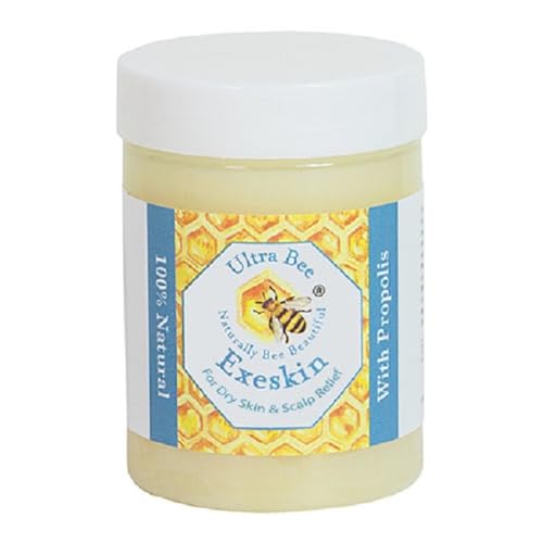 Ultra Bee 100% Natural Exeskin Dry Itchy Skin and Scalp Balm Suitable for People Prone to Eczema Psoriasis Dermatitis.100ml