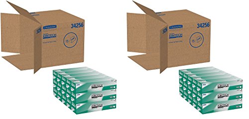 Kimtech 34256CT KIMWIPES Delicate Task Wipers, 1-Ply, 14 7/10 x 16 3/5, Box of 140 (Case of 15 Boxes) (2 PACK)