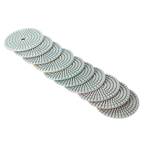 ERYUE Almofada de polimento,10 peças de diamante flexível de 3 polegadas almofadas de polimento úmid