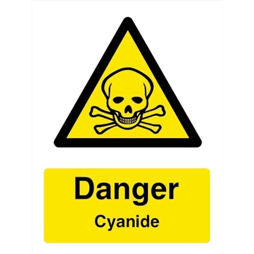 Cianuro Señal De Advertencia Carteles De Pared De Metal Retro Cartel De Chapa Vintage Metal Cartel Para Cocina Pared De Salón Garaje M