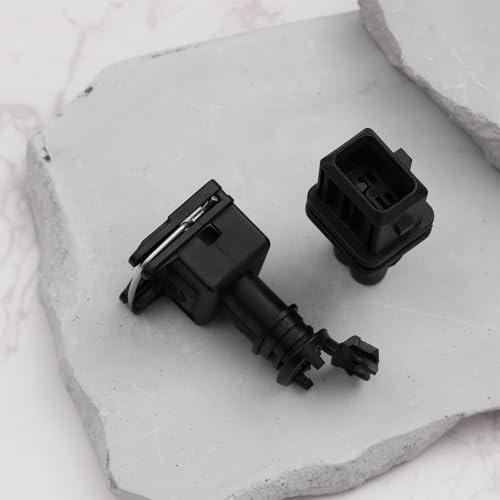 OTOTEC 2 Sets Automotive 2 Pin wasserdichte Mantelstecker mit Klemmen für Autos Und Motorräder