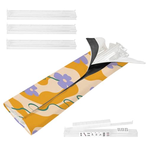 Set de 4 soportes y empujadores para fichas Mahjong miniatura 1