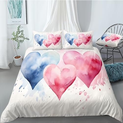 Housse de couette 240x260 cm avec fermeture éclair microfibre anti-pli - 4