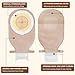 25 PCS Colostomy Bags, Ostomy Supplies,One Piece Drainable Ostomy Pouch with Hook and Loop for Ileostomy Stoma Care,15mm-65mm Cut to Fit