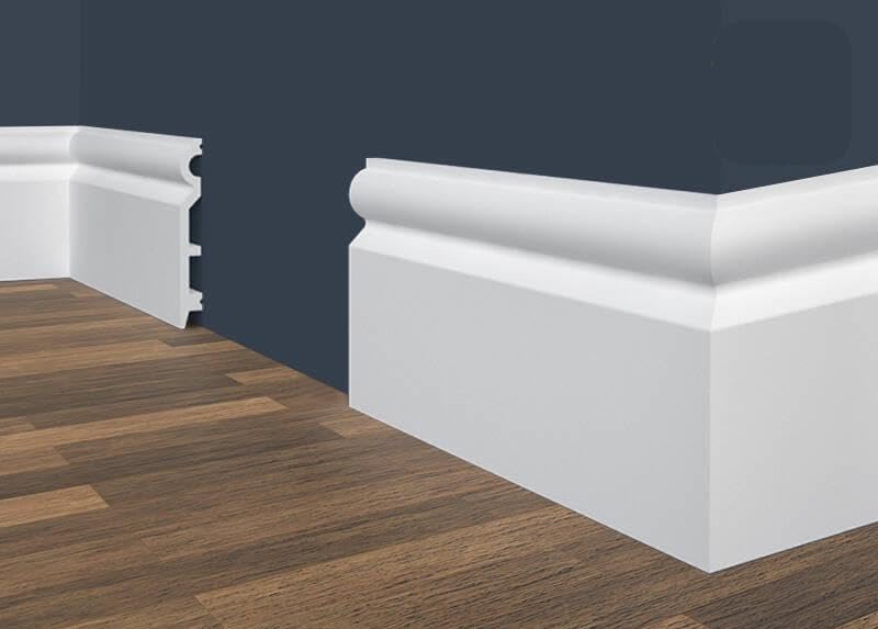 Battiscopa KU591 In Pvc Verniciato Bianco Spessore 12 X H 12 | Leroy Merlin - 5
