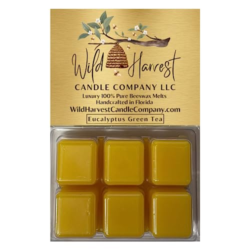 Scented, 1-pack Pure Beeswax Melts For Warmers, Wild Harvest Candle Company, 3 Oz Beeswax Tarts Cubes, Hand Poured Made In Usa, Phthalate Free