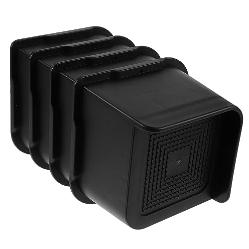 Balacoo 4pcs Scratch Furniture Risers for Bed Couch Desk Heavy Duty Floor Protectors Non- Design Height for Stability