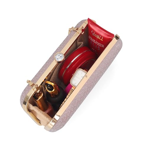 Image of BAG IN Women Evening Hand Clutch | Ladies Party Wedding Purse with Chain Strap