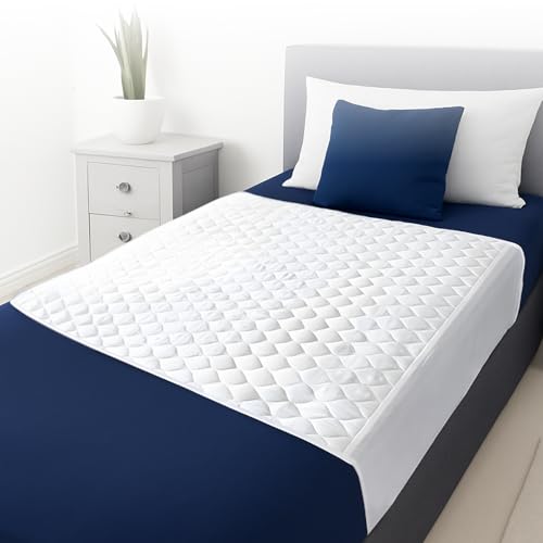 UNDIEX Empapadores Cama Adultos Lavables con Alas – Protector Cama Impermeable Reutilizable Absorbente 90x85 + 45cm – Manta Impermeable Ideal para Bebé, Mascotas y Periodo Femenino