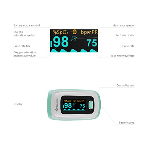 Pulsoximeter TrueLife Oximeter X5 mit Bluetooth und App