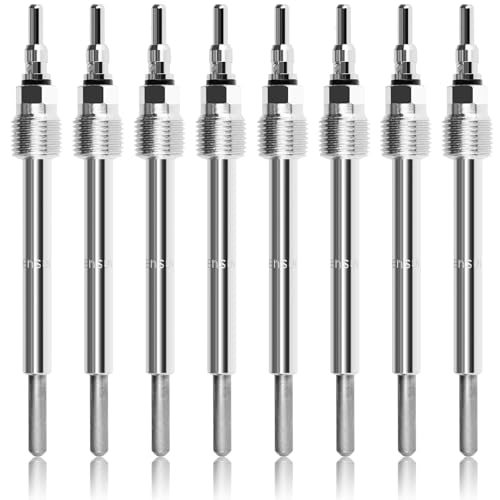 Ensun 8C3Z12A342A Diesel Glow Plugs - Dual Coils - Compatible with 2008-2010 Ford F250 F350 F450 F550 Super Duty 6.4L V8 engine Pack of 8
