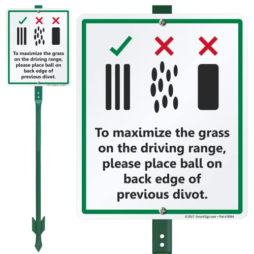 SmartSign 12" x 10" 'To Maximize The Grass On The