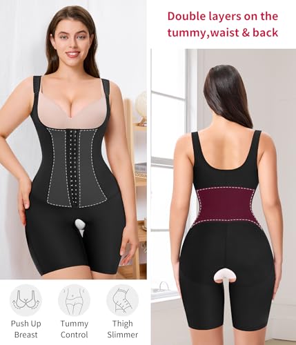 Gotoly Shapewear Bodysuit for Women Tummy Control Fajas Colombianas Waist Trainer Butt Lifter Thigh Slimmer Full Body Shaper2