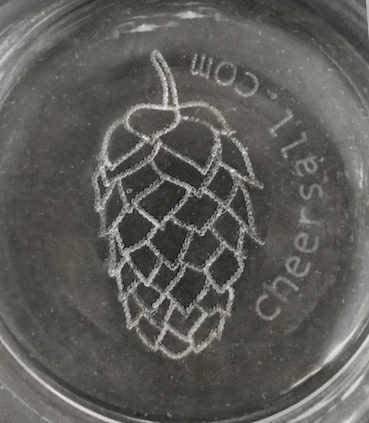 American Made Uniquely Labeled Beer Glass - Four (4) Pack Of Ultimate Pint Glasses Etched Bottom To Explode Flavors - Never Lose Your Glass Each Glass Features A Different Hop On Each Glass #TOP5