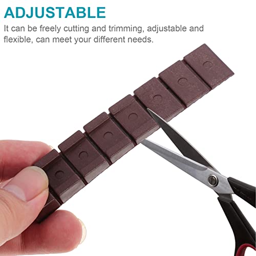 Bienka Furniture Leveling Pads Table Plastic Pads Chair Leg Floor Protectors Furniture Feet Plastic Shims: 20Pcs Felt (Color : Brown, Size : 9.7X1.9Cm) #TOP5